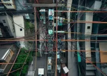 retirada de cabeamento aéreo