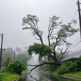 chuvas e ventos fortes em Pindamonhangaba