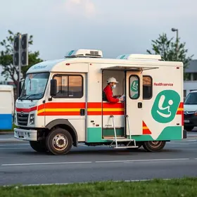 unidade móvel saúde caminhoneiros