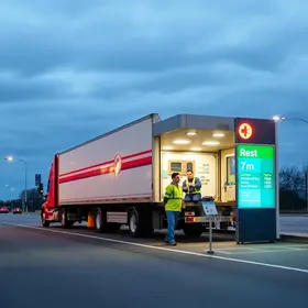 atendimento de saúde para caminhoneiros