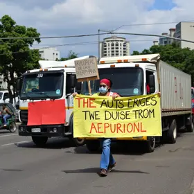 ação de saúde para caminhoneiros